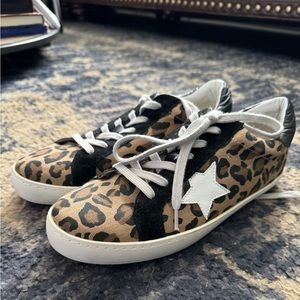 Leopard print sneakers